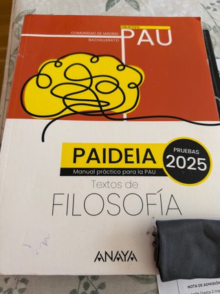Paideia. Textos de Filosofía para la PAU. Madrid