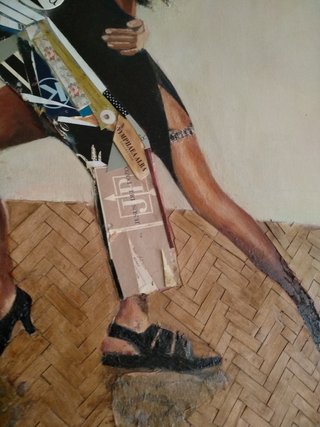 Cuadro grande óleo ,pareja de baile
