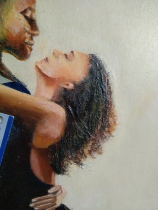 Cuadro grande óleo ,pareja de baile