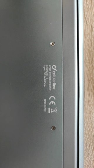 Tastiera Bluetooth Cellularline Grigia