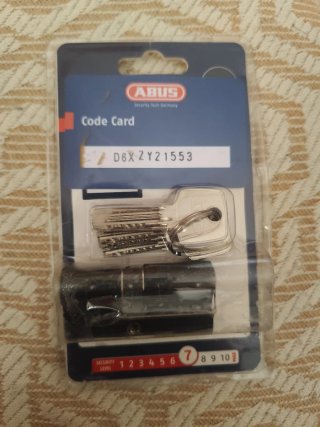 Bombín ABUS Seguridad Code Card