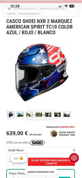 Casco Shoei NXR 2 Marquez American Spirit
