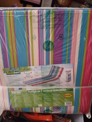 Tumbona Playa Florabest Plegable Multicolor