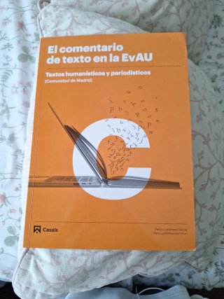 El comentario de texto en la EvAU. Textos human...