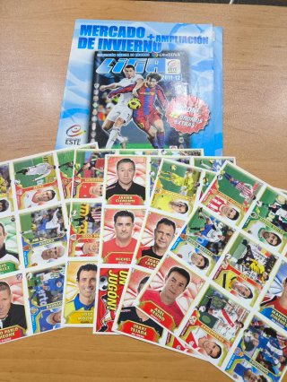 Álbum Liga BBVA 2011-12 Completo. Con ampliación.