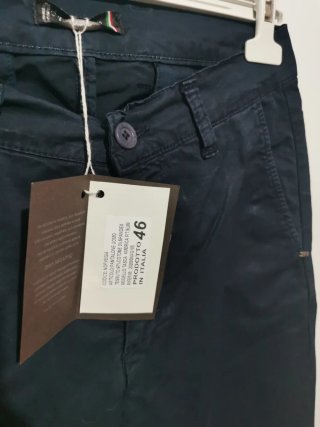 Zero Negativo Pantalone Uomo Taglia 46 Blu