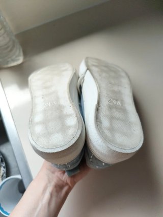 Zapatillas Zara niña pedrería azul