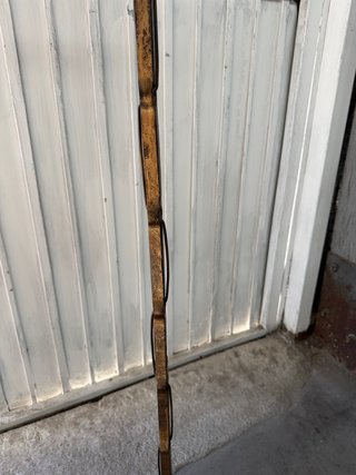 Lámpara de pie antigua estilo bambú