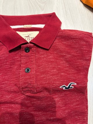 Lote 5 polos: Boss, Hollister, Lacoste, Polo, Tomm