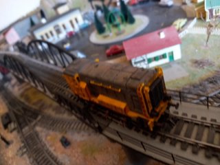 Locomotora Roco H0 envejecida