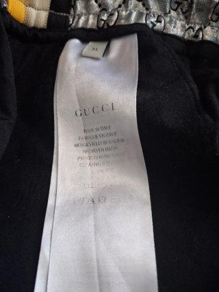 Pantalón corto Gucci plateado