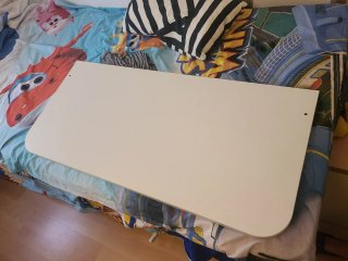Cuna convertible madera y blanco