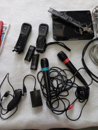 Consola Nintendo Wii Negra Completa