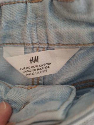 Pantalón corto vaquero niña HM T.9-10