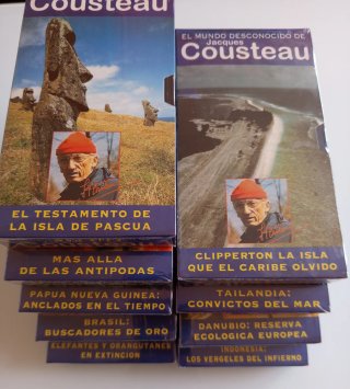 18 VHS COLECCIÓN COMPLETA - JACQUES COUSTEAU