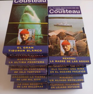 18 VHS COLECCIÓN COMPLETA - JACQUES COUSTEAU