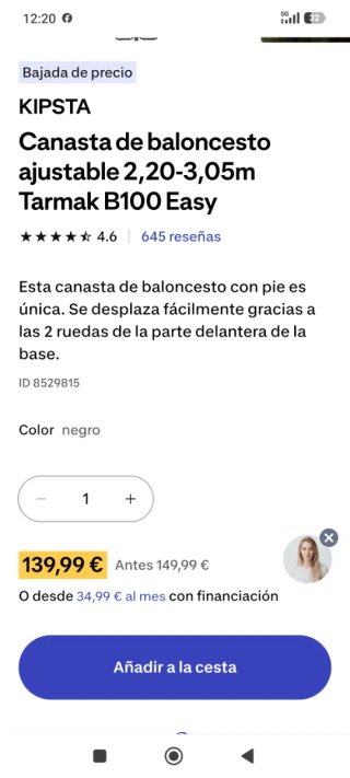 Canasta de baloncesto Tarmak