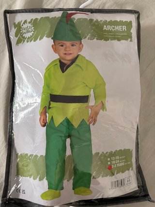 Disfraz Archer Talla 2-3 Años