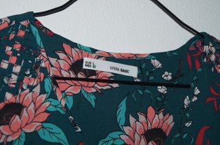 Camisola Sfera Flores Sem Manga Tamanho L