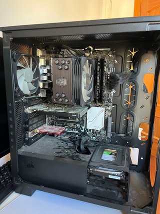 Caja PC Corsair Negra/Plateada