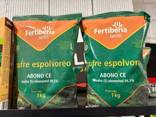 2 x Fertiberia Azufre Espolvoreo 1kg