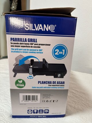Plancha Parrilla Multifunción 2 en 1