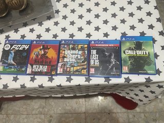 PS4 (PlayStation 4) Juegos: FC24, RDR2, GTA V, TLO