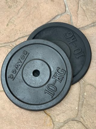 Pareja discos musculación 2x10 kg