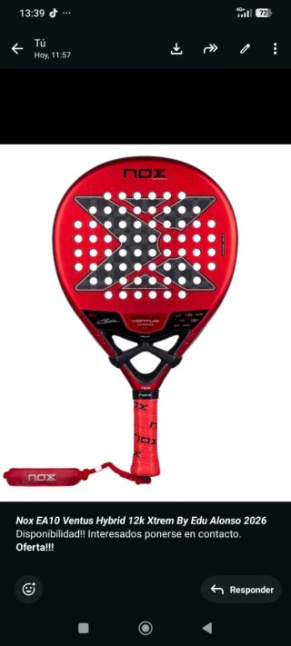 Nox EA10 Ventus Hybrid 12k Edu Alonso Envío gratis