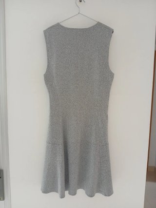 Vestido gris de punto talla S