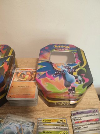 Lote 🇪🇦 latas charizard abiertas pokemon tcg