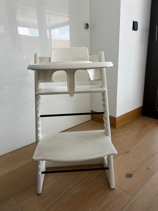 Trona Stokke Bianca con Vassoio