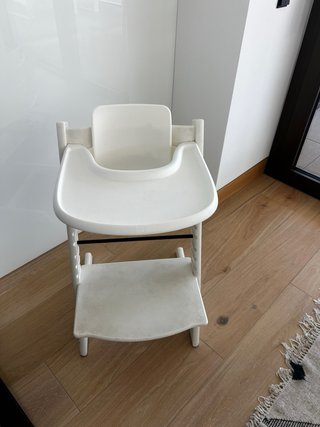 Trona Stokke Bianca con Vassoio