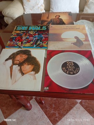 Lote 34 LPs Pop y Rock la mayoría como nuevos