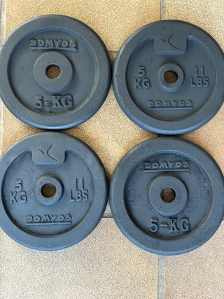 4 Discos Pesas Domyos 5 kg