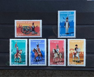 6 sellos nuevo de Francia 2004 Yvert 3679/84