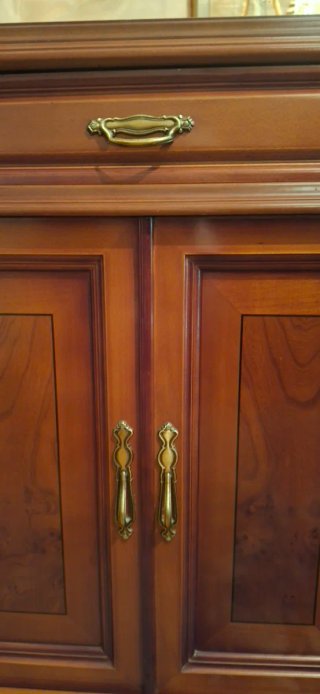 Mueble aparador madera con espejo
