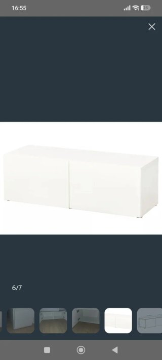 Mueble TV Besta Ikea Blanco