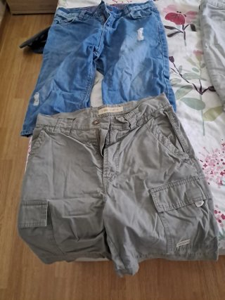 Lote 8 pantalones cortos vaqueros y bermudas