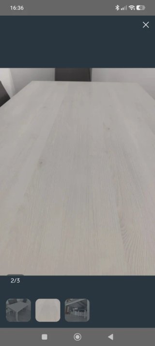 Mesa comedor extensible madera y tela
