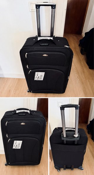 Maleta grande negra, como nueva. 23kg (hasta 30kg)