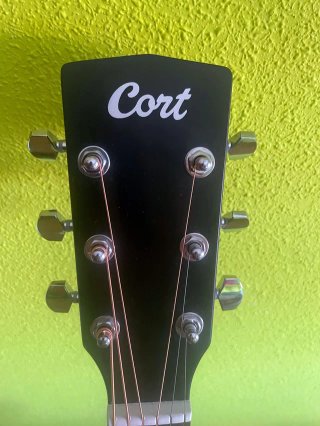 Guitarra Acústica CORT AF510 BKS Negra