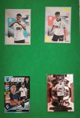 Lote Cartas Panini Cromos Valencia Cf