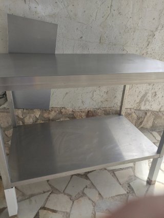 Mesa trabajo de acero inoxidable