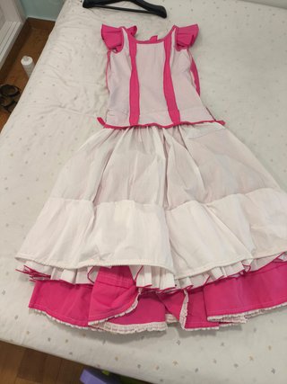 Traje Flamenca Rosa Fucsia Talla 40-42
