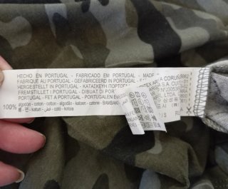 Camiseta Zara militar talla S