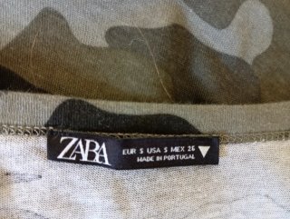 Camiseta Zara militar talla S