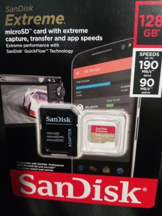 SanDisk Extreme microSDXC 128GB 4K V30 A2