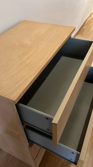 Cajonera MALM IKEA Madera Clara