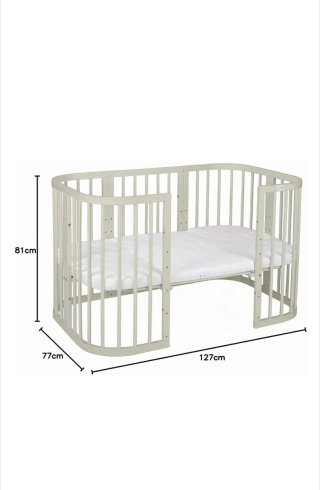 Cuna Waldin Madera 7 en 1 con Colchón